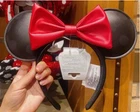 Disney Store 2025 Minnie mouse ear Leather headband shanghai Authentic