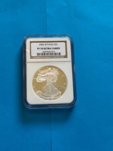 2006 W AMERICAN SILVER EAGLE NGC PF70 ULTRA CAMEO US MINT