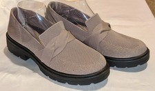 Lifestride BZees Women's Muse Bow Platform Comfort Loafers Shoes Latte Size 9.5