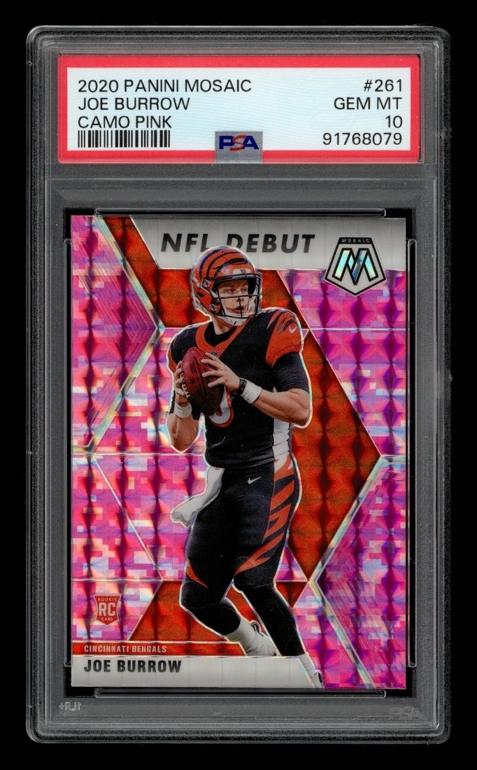 Joe Burrow Panini Mosaic #261 Camo Pink