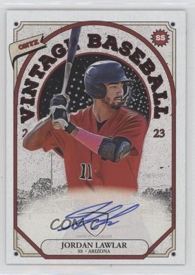 2023 Onyx Vintage Auto Blue Ink Jordan Lawlar #VAJL Auto 1e0w