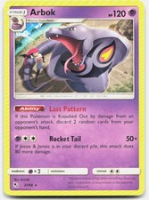 Hidden Fates Arbok 27/68 Near Mint Pokemon R Tcg Card