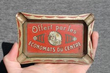 Coupelle Cendrier Vide Poche Tôle Lithographiée Economats du centre Auvergne