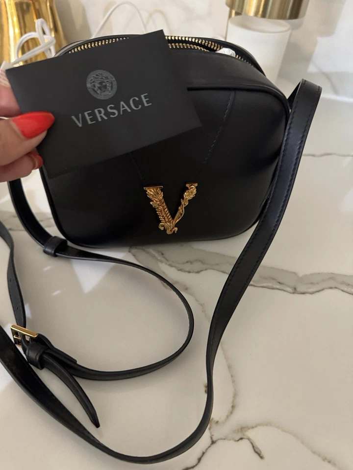 Versace Medusa Crossbody Bag Gold Platinum - Image 3 of 4