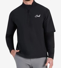 Fabrycznie nowy z metkami Bad Birdie Mechanism Quarter Zip Sweter - CZARNY