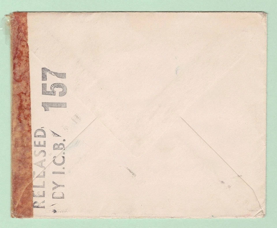 5¢ #810 & 15¢ C28 on 1942 [Ja26] CENSORED Air Cover WAIPAHU HAWAII Philadelphia - Image 2 of 2