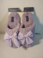 Rachel Roy Lavender Bow Slippers Size L 9-10 Women's Purple NWT