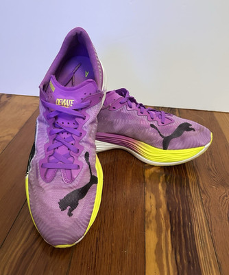 PUMA Deviate Nitro Elite 3 Men s Low Top Running Shoes Purple Yellow 379310-01