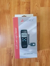 LATNEX Light Meter LM-50KL Measures Lux/Fc LED Fluorescent Industrial Household