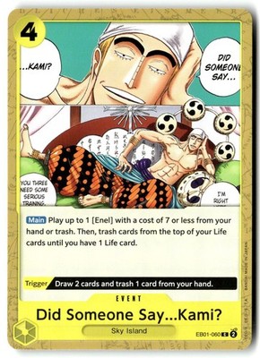 Did Someone Say...Kami? EB01-060 Extra Booster: Memorial Collection One Piece NM