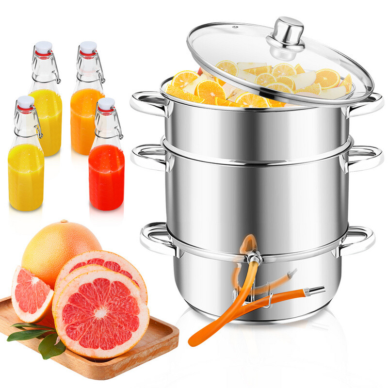 Dampfentsafter Edelstahl Entsafter Dampf-Entsafter Gesund bleiben Saftpresse 8L