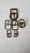 Lot Of 6 Old Belt Buckles
