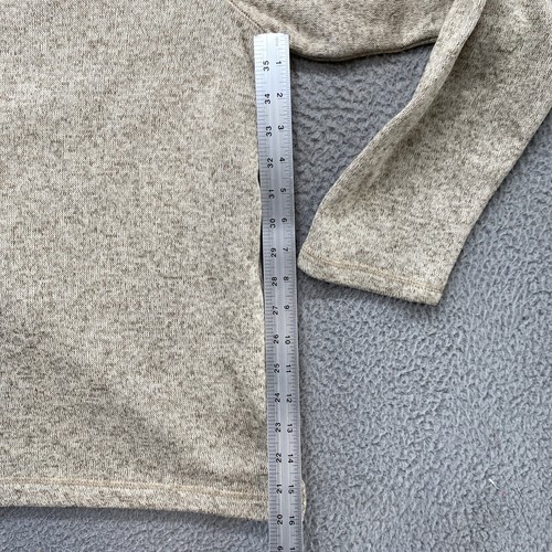 Mossy Oak 1/4 Zip Embroidered Beige Hunting Sweater in Mens Size XL - Picture 5 of 11