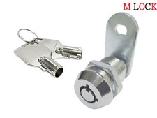 5/8" Tubular Cam Lock 90 Degree 2 Key Pull Drawer Cabinet Toolbox Replacement