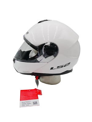 LS2 Helmets Modular Strobe Helmet - White - 3XL - 325-1037