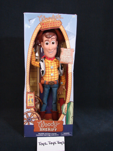 Disney Pixar Toy Story Woody The Sheriff Talking Pull String Woodys Roundup NEW