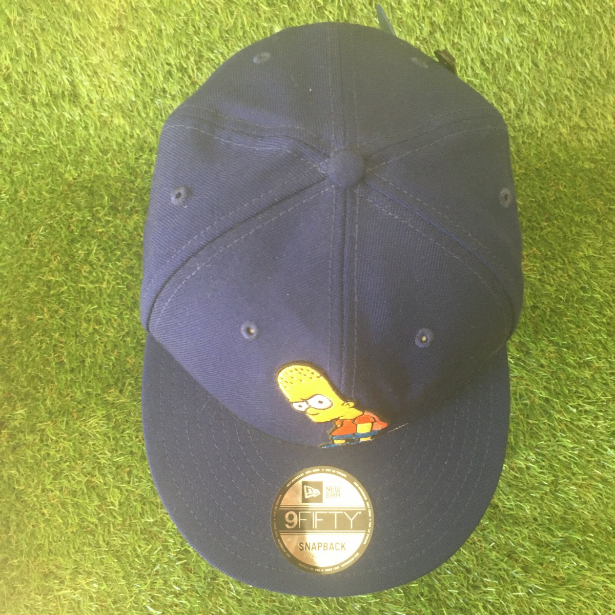 帽子 Simpsons fire pattern 00s cap skate y2k OVERLORD Bart Simpson Trucker Hat OC-SQISH - Karmaloop