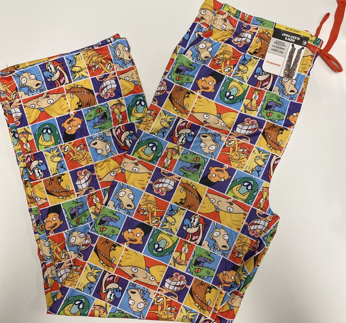 Nickelodeon Mens 90's Nicktoons Sleep Pants Lounge Pant Large. | eBay