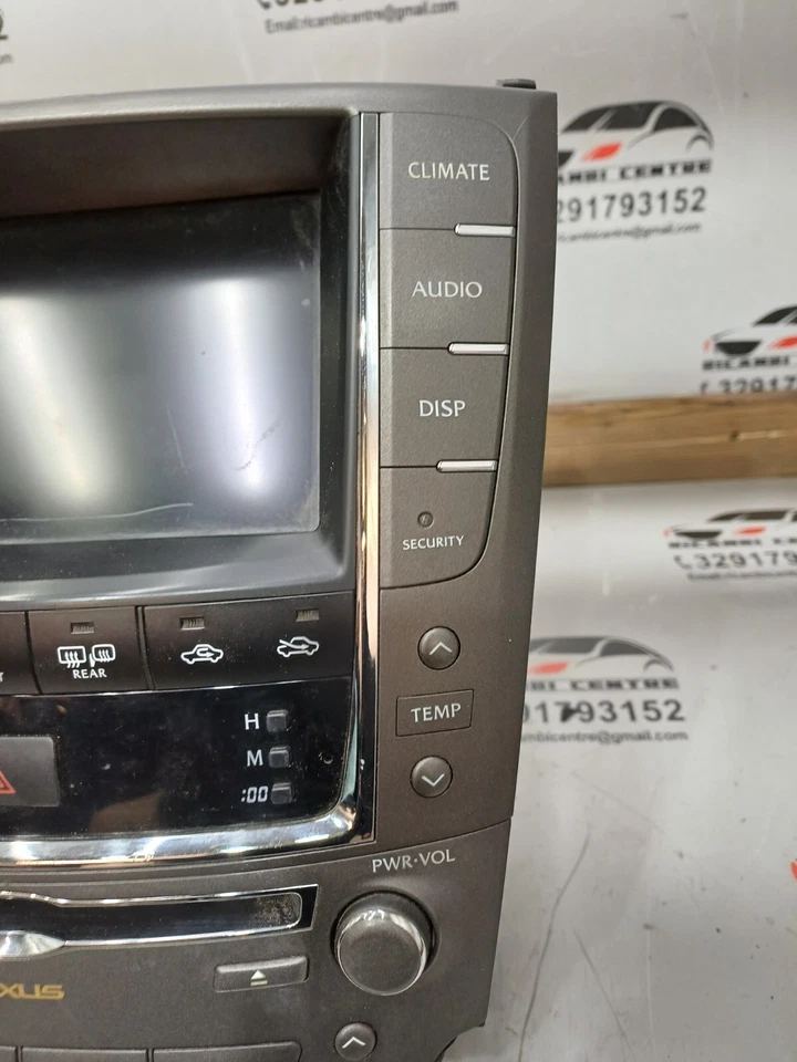 👉DISPLAY SCHERMO NAVIGATORE GPS AUTORADIO CD LEXUS IS 250/350 8643153342 C2 - Immagine 4 di 4