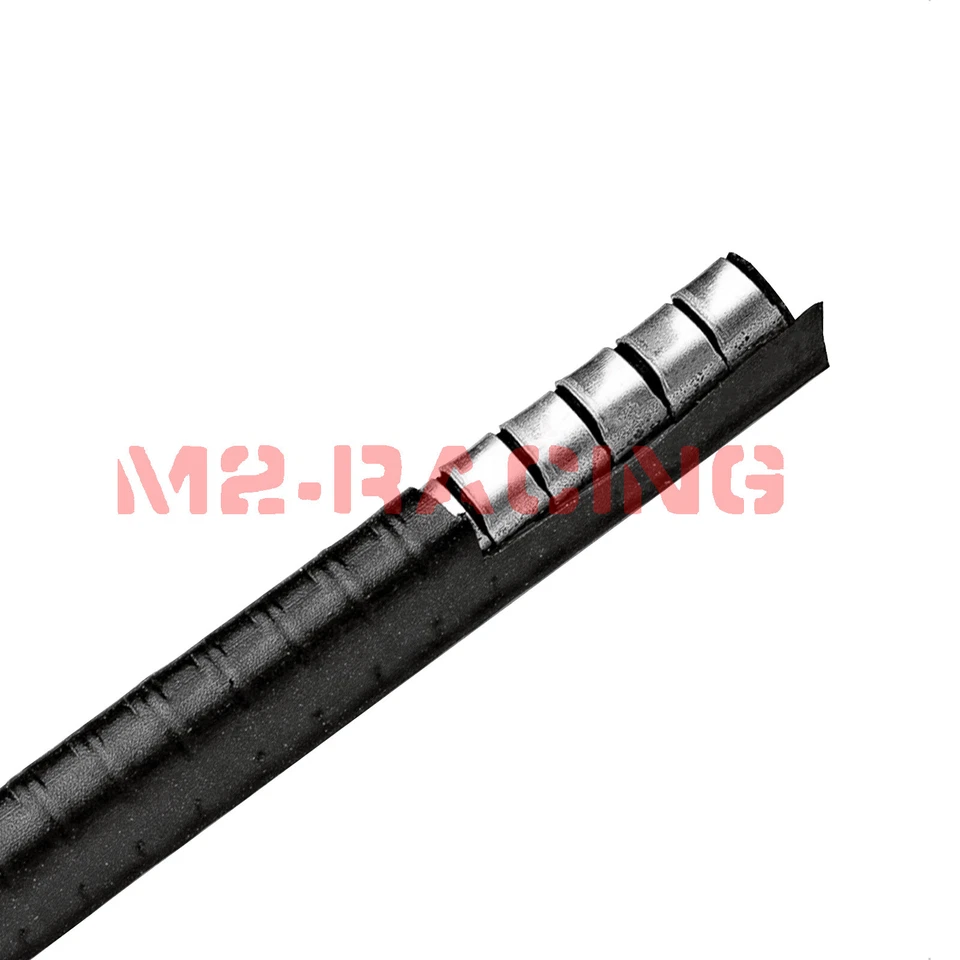 180-дюймовая сверхпрочная черная защитная молдинговая полоска для края двери 15 футов EG01 - Изображение 2 из 4