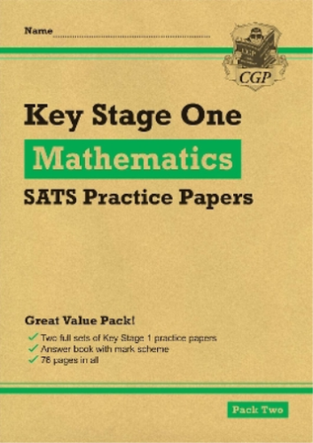 CGP Books KS1 Maths SATS Practice Papers: Pack 2 (for end of year as (Paperback) - Picture 1 of 1