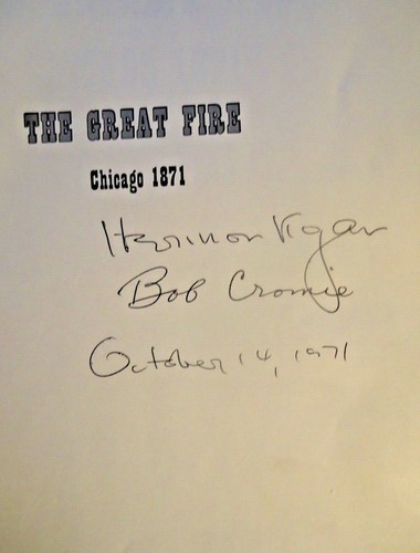 The Great Fire Chicago HC/DJ Herman Kogan Robert Cromie SIGNED BY BOTH AUTHORS - Picture 3 of 3