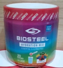 1 JUG:  BIOSTEEL RAINBOW TWIST  HYDRATION MIX 20 SERVINGS NSF ELECTROLYTES 5oz 
