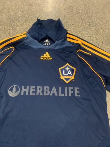 Adidas LA Galaxy MLS David Beckham 2008 Jersey Mens Small Y2K Embroidered - 第 6/10 張圖片