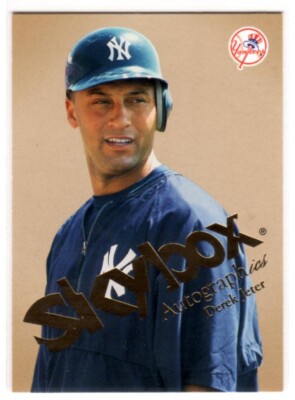 2004 SkyBox Autographics #27 Derek Jeter ~ NY Yankees ~ Nice Portrait!