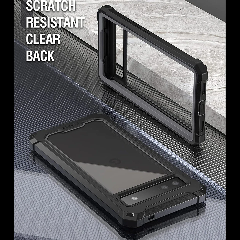 Google Pixel 6A 5G / 6 6 Pro Case Clear Back Shockproof Cover 360 Full Coverage - Image 4 of 4