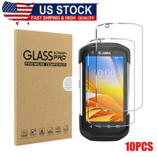 10Pcs Tempered Screen Protector for Motorola Zebra Symbol TC70 TC75 TC77