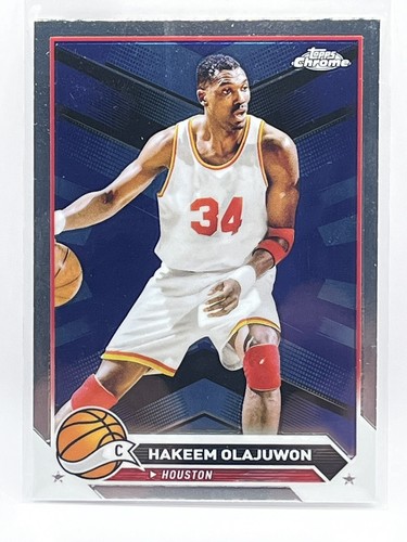 Hakeem Olajuwon 2023-24 Topps 3 Three Full Court Signs Bronze On 