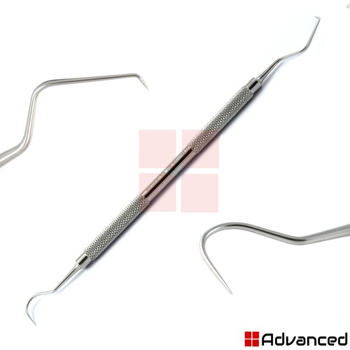 3 pz kit esame parodontale sonda dentale CP-12 23/17A specchio bocca esploratore - Foto 2 di 4