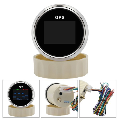 52mm Digital GPS Speedometer Odometer Gauge MPH Km/h Knots For Car Boat Marine - Picture 11 of 12