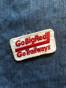 Vintage NOS Continental Trailways Transportation Bus Line /"Go Big Red/" Patch
