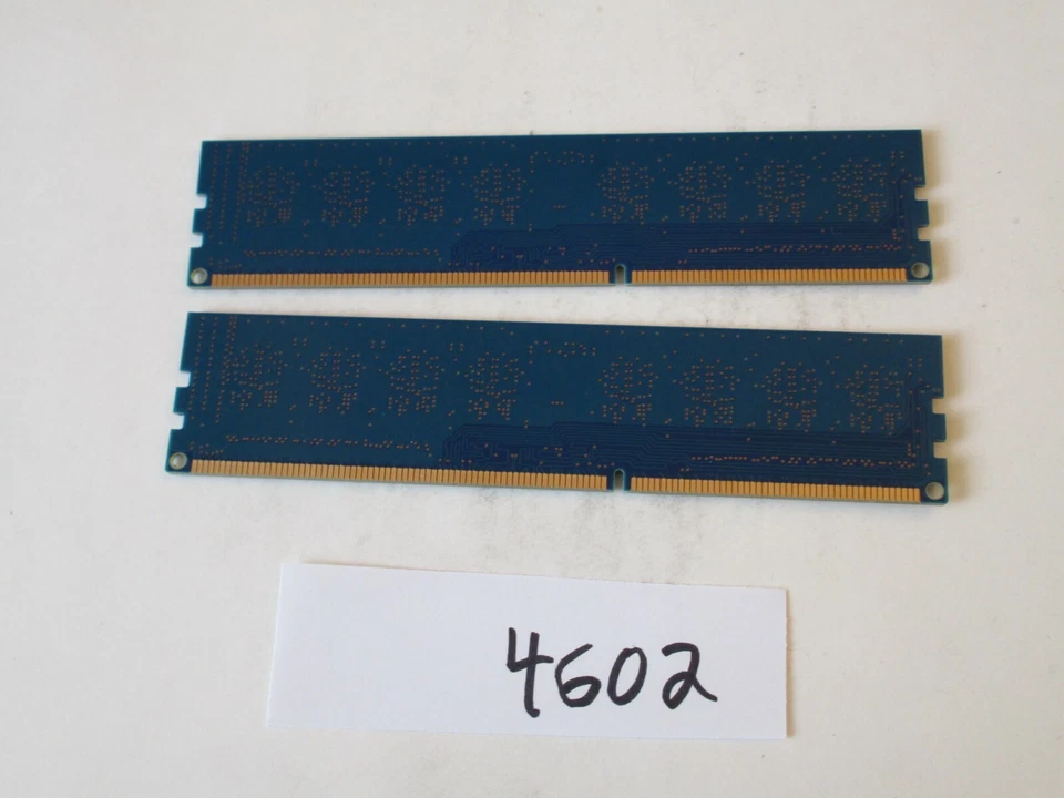 Nanya NT2GC64B88G0NF-DI 2x2Gb=4Gb PC3-12800 1600Mhz DDR3 Desktop Memory RAM 4602 - Image 2 of 2