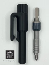 For Leatherman Ratcheting Bit Driver. Hard Case/Sheath with Belt clip.