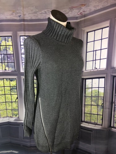 Inc International Concepts S NWT Side-Zip Cowl-Neck Sweater Tunic Gray 🧡 - Picture 2 of 14