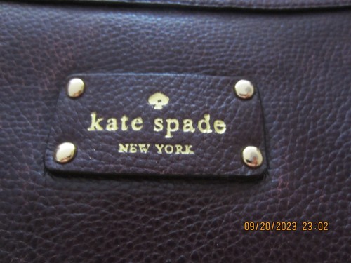 KATE SPADE New York Cobble Hill Medium Ella Handbag Plum VGUC - Picture 3 of 5