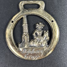 Vintage Brass Horse Medallion Banbury Cropp Unique Design