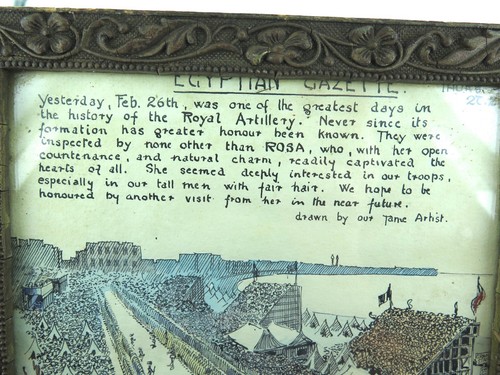 .WW1 SUPERB PEN & INK WASH “EGYPTIAN GAZETTE, ROYAL ARTILLERY INSPECTION PARADE” - Picture 2 of 5