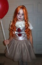 clown it apron dress tutu Halloween costume Women Girl Teen JR XL handmade