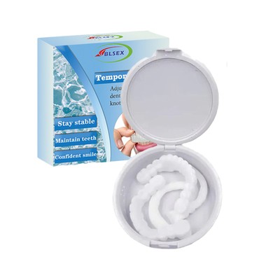 Smile Snap On False Teeth Dental Veneers Prothese Zahnabdeckung oben und unten