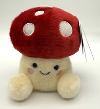 NWT Aurora Palm Pals  Amanita  the Red Mushroom Whimsical Bean Bag Plush Toy