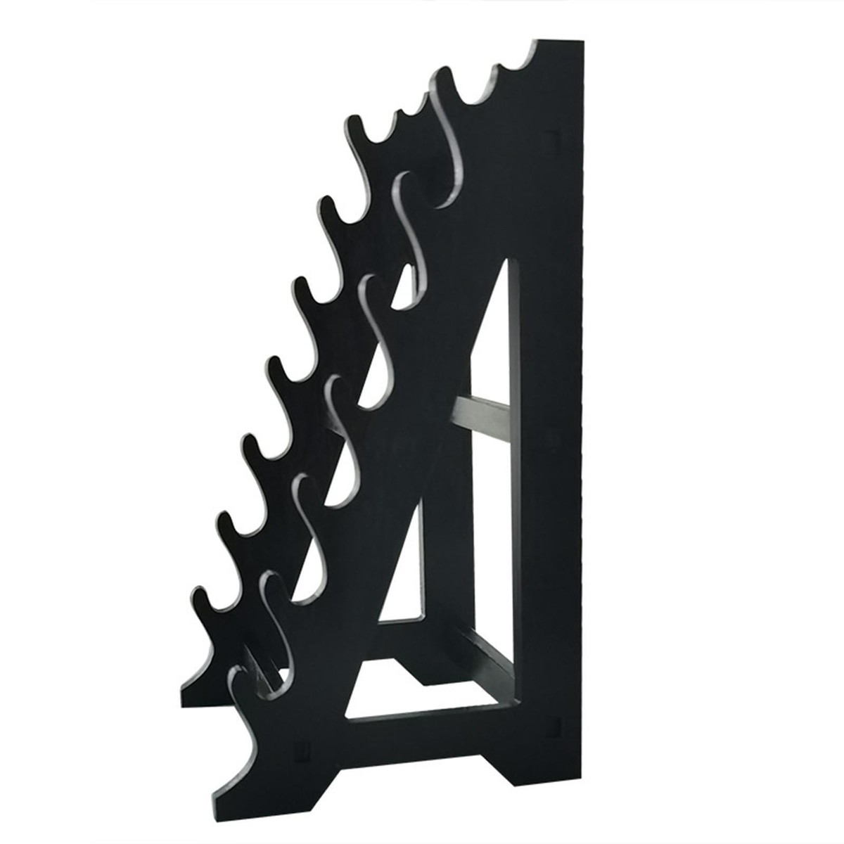 F Fityle Holz Schwertständer - 8-etagig Für Katana Sammlung & Display