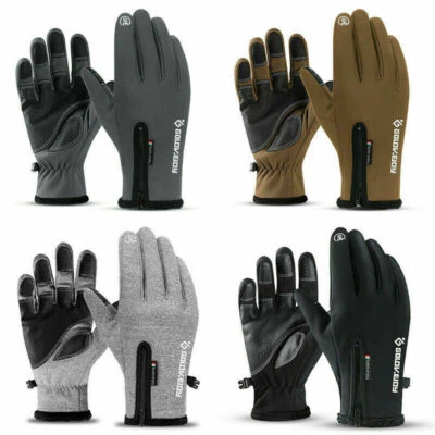 Winter Handschuhe HerrenDamen Fahrrad Thermo Handschuhe Wasserdicht Touchscreen