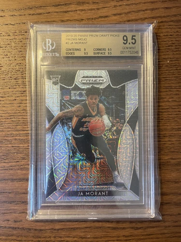 Ja Morant 2019-20 Prizm Draft Picks Rookie Mojo /49 BGS 9.5 Gem Mint 💎 High Sub