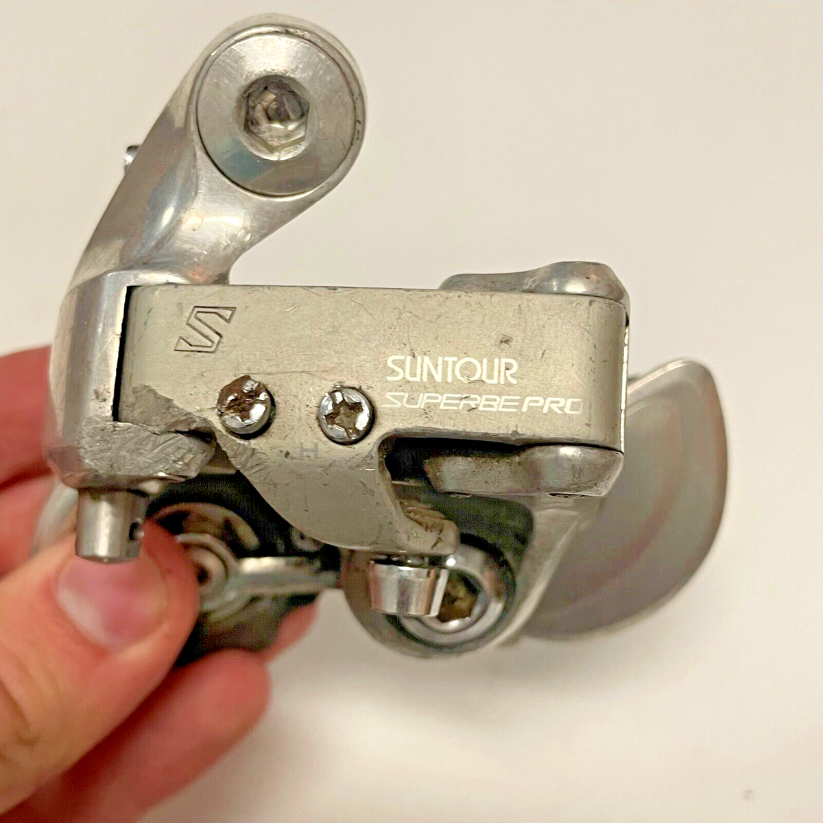Vintage Suntour Superbe Pro Rear Derailleur Short Cage Japan Race