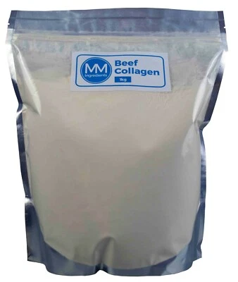 MM INGREDIENTS Beef Collagen Powder 1KG Powdered collagen 10000mg collagen per 10g