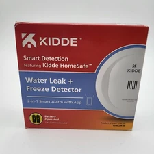 Kidde Smart Detection Water Leak & Freeze Detector 60WLDR-W HomeSafe Battery